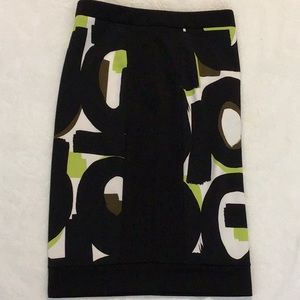 Geometric print skirt